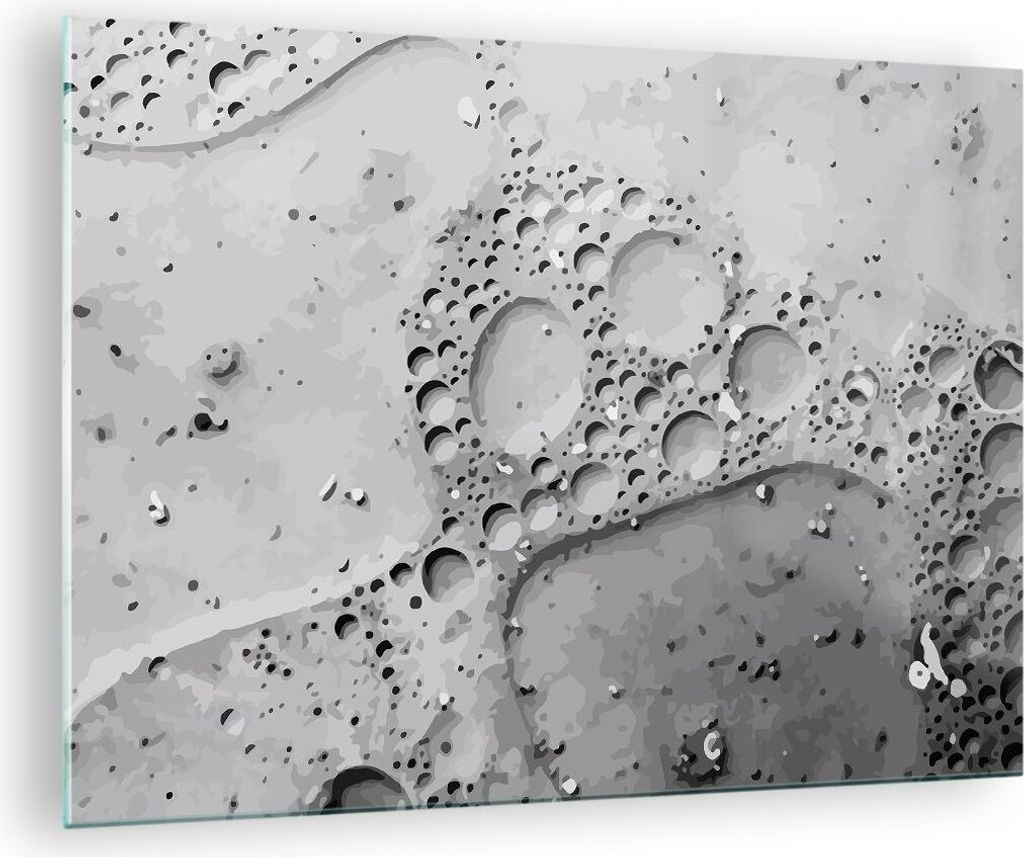Bilder auf glas - Abstraktion modern - 70x50cm - Glasbilder - Wandbilder - Kunstdruck - zum Aufhängen bereit - Wanddekoration aus Glas - Glas Bild...