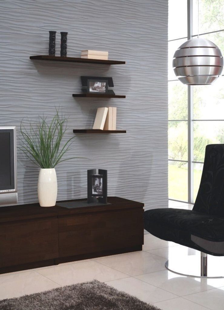 Wandboard 120 cm Buche massiv Wenge SOLINA