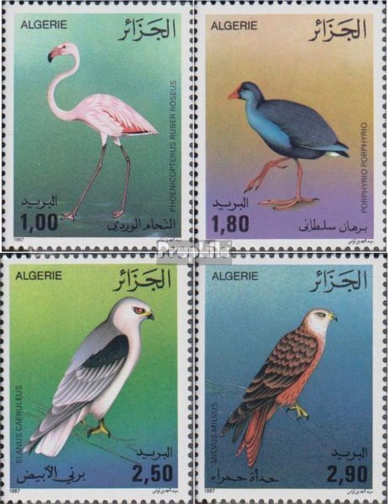 Briefmarken Algerien 1987 Mi 948-951 (kompl.Ausg.) postfrisch Vögel