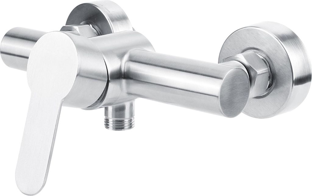 304 Edelstahl Duscharmatur – Badezimmer Wasserhahn für Warm- und Kaltwasser, G1/2 Anschluss