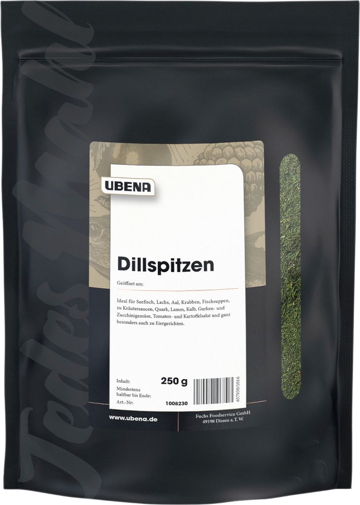 UBENA 3676032007 UBENA Dillspitzen Gewürz, 250,0 g Image du produit 