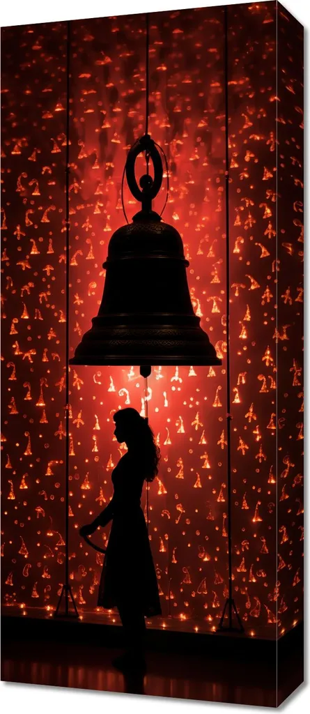 Tableau Lumineux Silence 30x70 - Solution Déco pour Mur Sombre LED