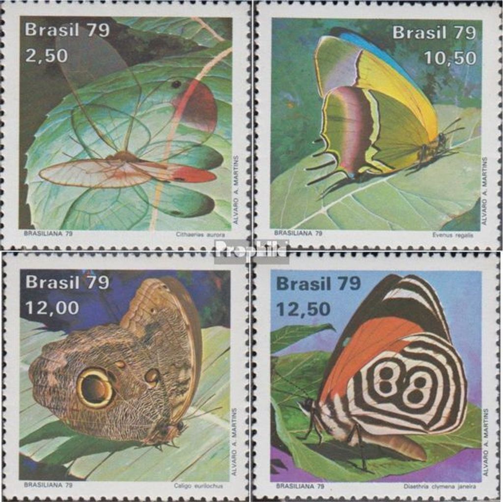 Briefmarken Brasilien 1979 Mi 1716-1719 (kompl.Ausg.) postfrisch Tag der Briefmarke