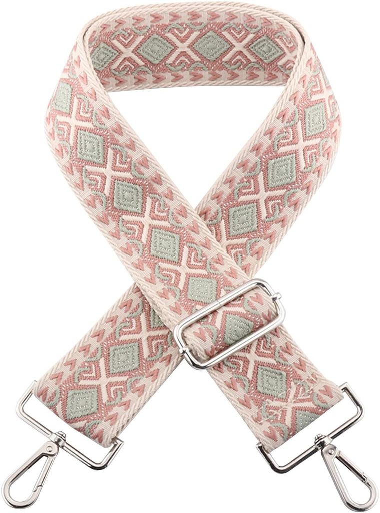 5CM Bunt Schultergurt für Taschen, Universal Tragegurt Damen Schulterriemen Trageriemen Geflecht Umhängegurt für Handtaschen DIY Zubehör 75-135CM.