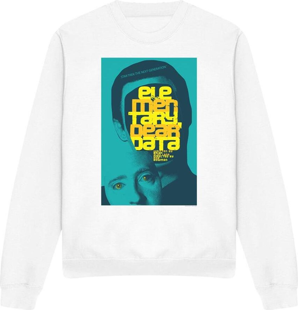 Star Trek - "The Next Generation Season 2 Episode 3" Sweatshirt für Herren/Damen Uni TV11723 (M) (Weiß)