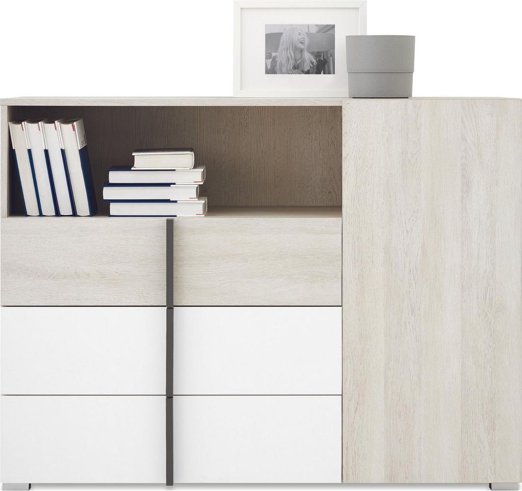 Furniture24 Kommode Remo Rm9 Sideboard 120X90X43 Cm Jugendzimmer Schubladenschrank
