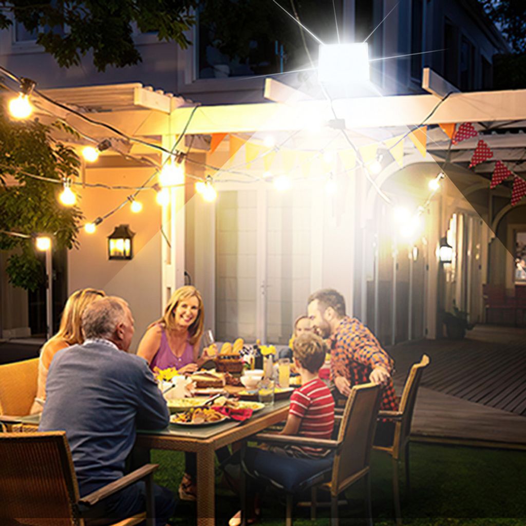 Faretto LED Esterno 50W Con Spina E Cavo 3m – Proiettore IP66 Bianco Freddo 6500K Per Giardino, Garage, Terrazzo