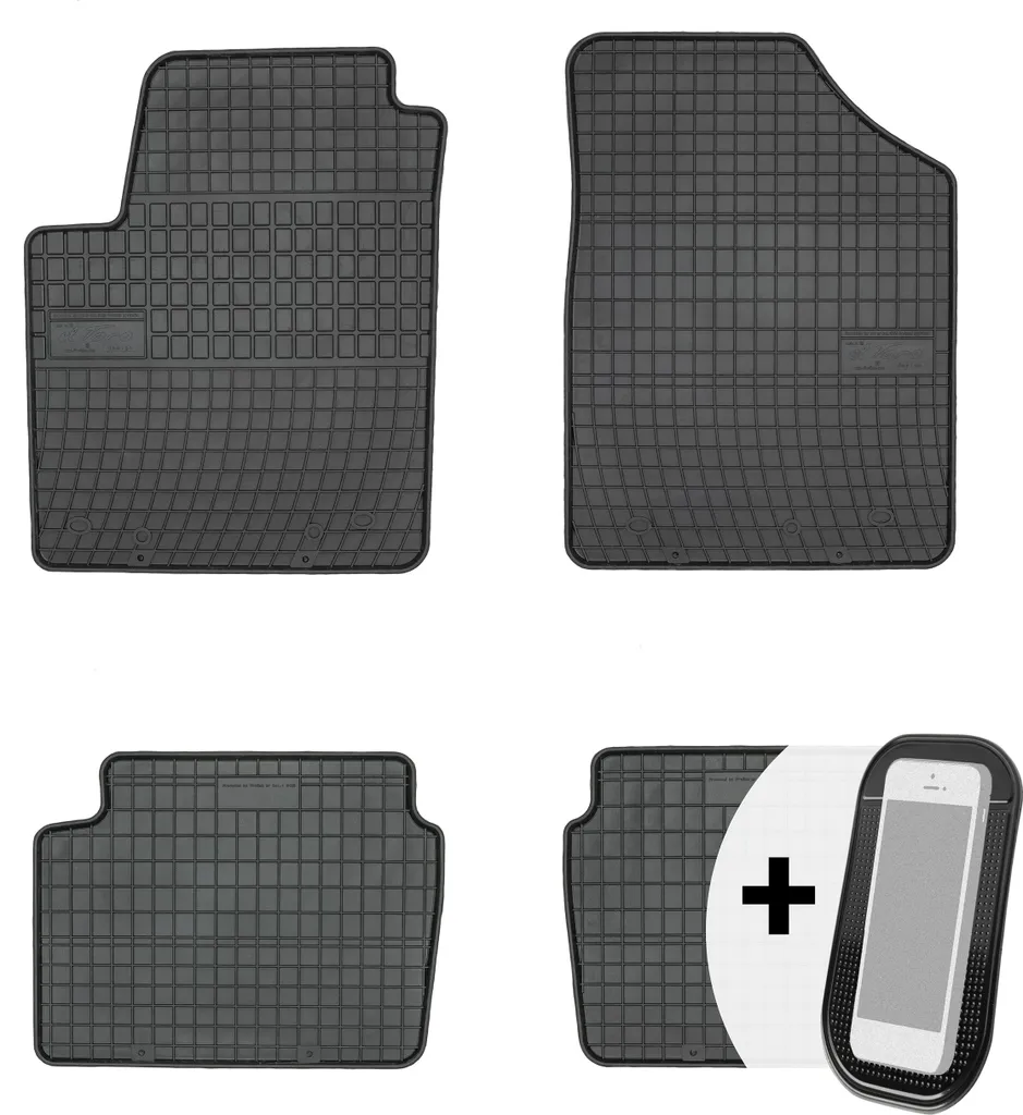 Tappetini Auto Gomma per Hyundai i10 2007-2013 | Facili da Pulire