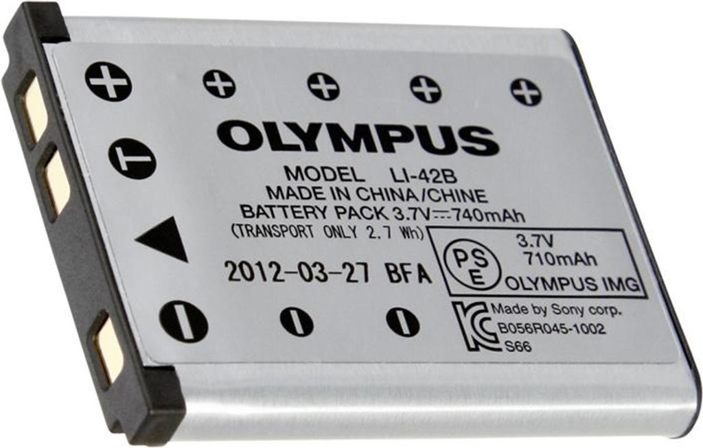 Olympus Li-42B, 740 mAh, 3,7 V, Litowo-jonowa (Li-Ion) Zdjęcie produktu 