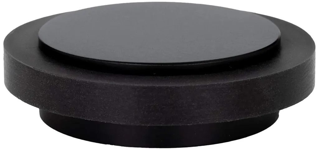 Butoir de porte noir adhésif en acier inox pour protection des murs