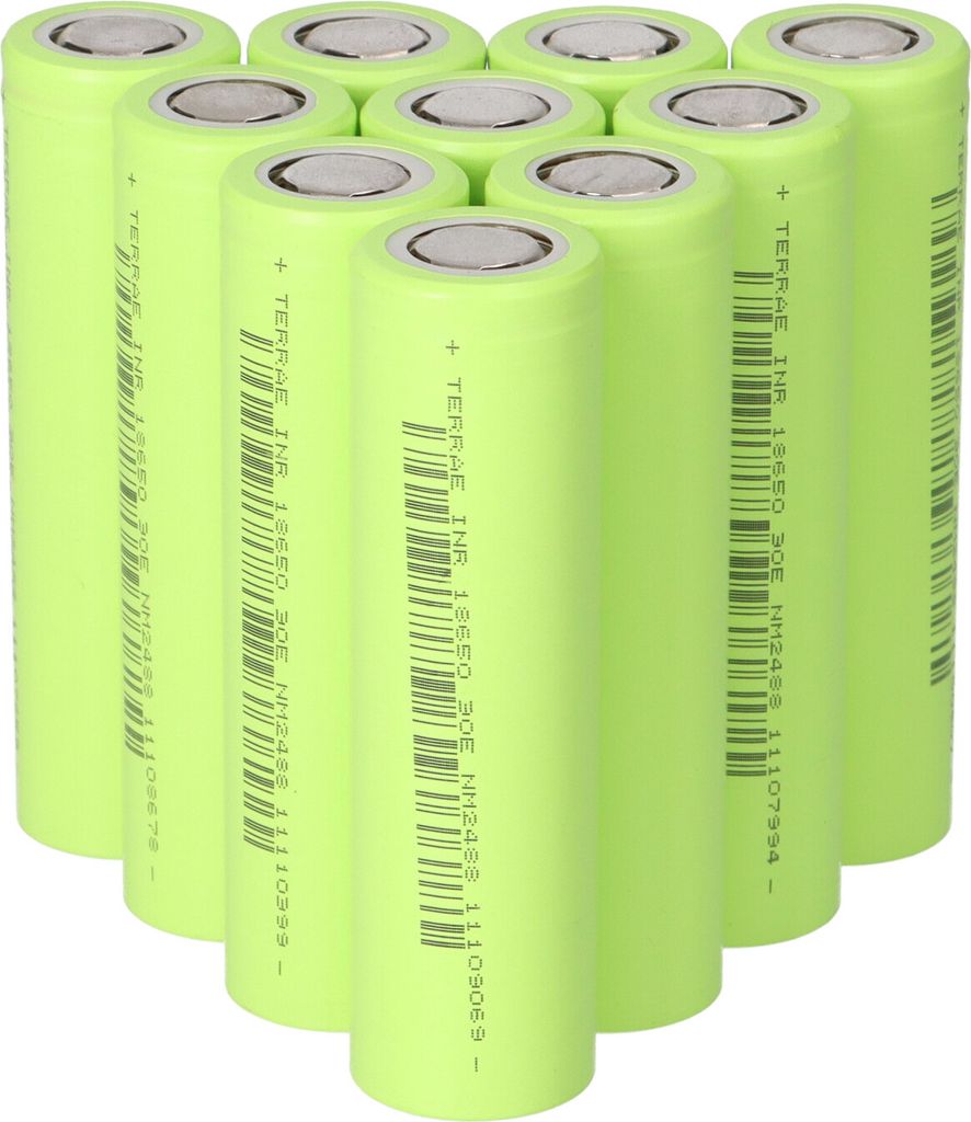 10x Lishen LR1865SS | TerraE INR 18650 30E 3,65 V 3000mAh Produktbild 