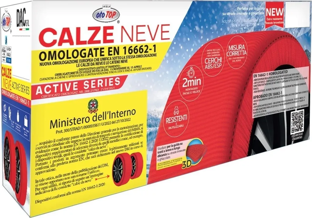 Catene da Neve in Tessuto DAC 265/45 R20 Active 3D XXL Omologate - 5