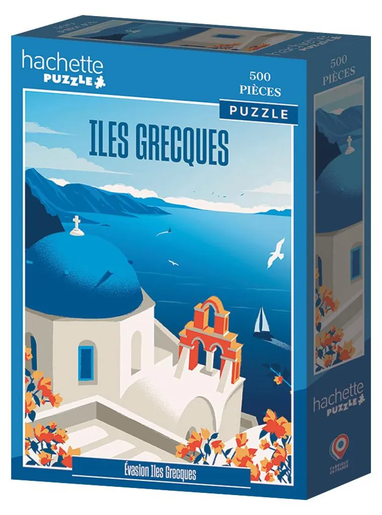 Puzzle 500 pièces Hachette Holiday Dreams Îles grecques paysage d'été
