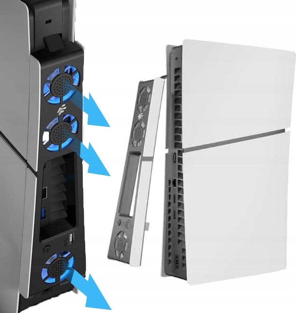 Ventilatore di raffreddamento per PS5 Slim 3xfan USB, Immagine del prodotto 