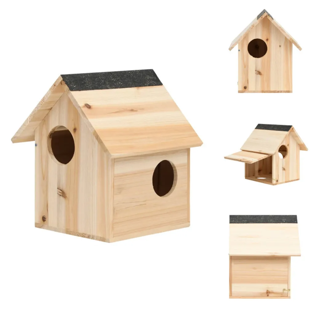 Abri pour écureuils de jardin en sapin massif : offrez un refuge sûr