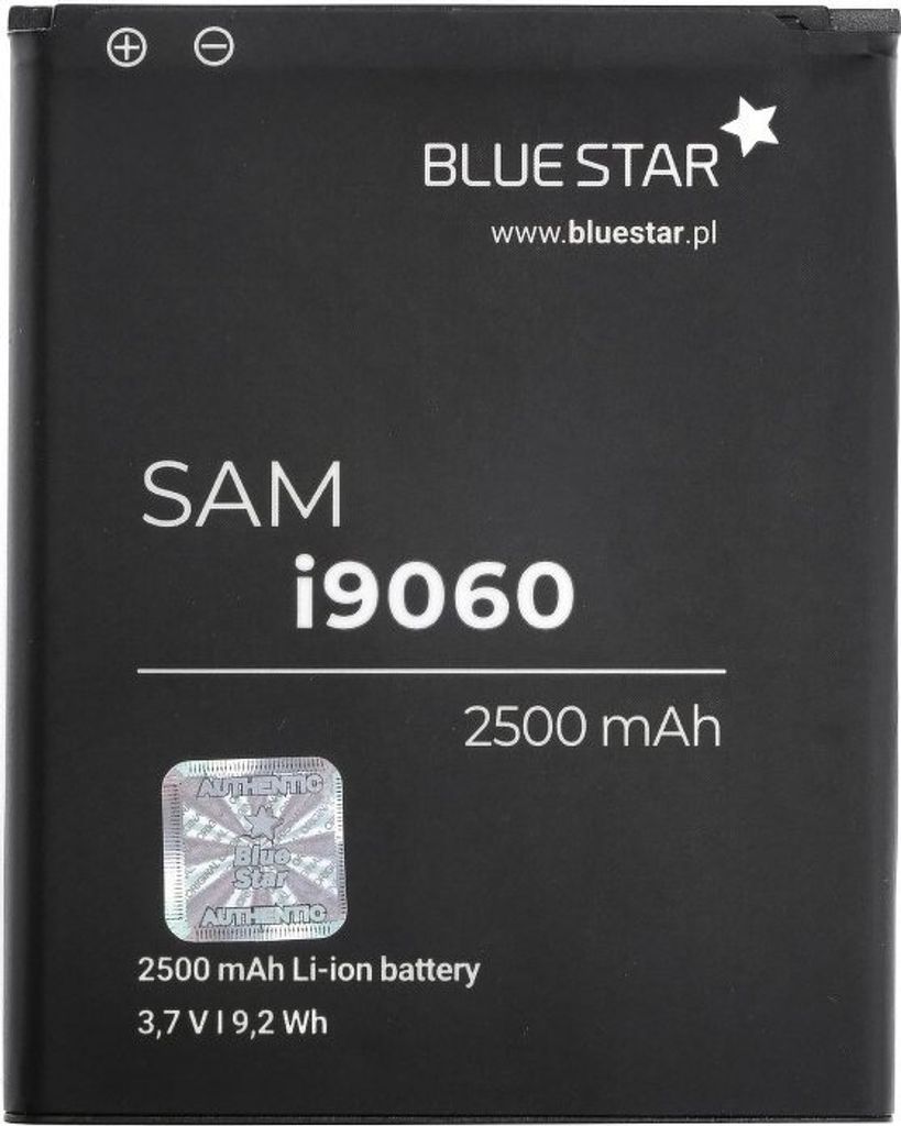 Bluestar Akku Ersatz kompatibel mit Samsung Galaxy Grand Neo I9060 2500 mAh Austausch Batterie Premium Accu EB535163LU