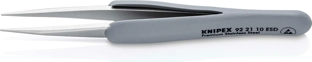 Knipex 922110ESD: L'Eccellenza delle Pinzette ESD in Acciaio Inox