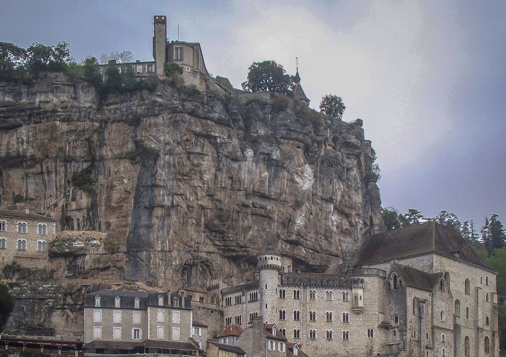 hansepuzzle 61753 - Rocamadour Puzzle, 260 Teile, Orte, 41,0 x 28,0cm mit hochwertiger Aufbewahrung, Kartonbox und wiederverschließbarem Beutel