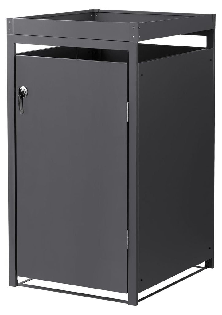 ML-Design Mülltonnenbox 1er mit Pflanzdach für 1 Mülltonne, Produktbild 