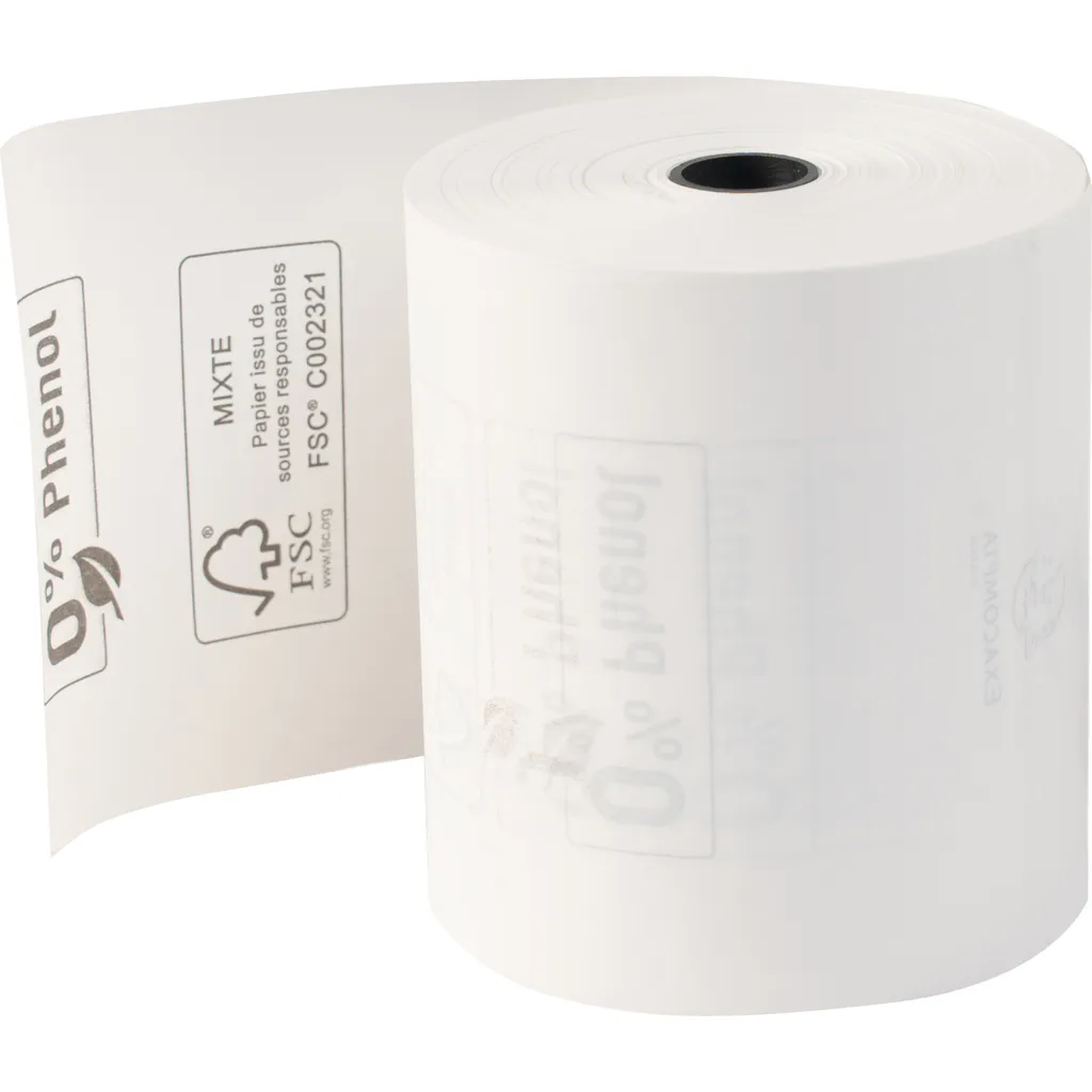Bobines pour imprimante ticket 80mm 76 mètres lot de 30 rouleaux