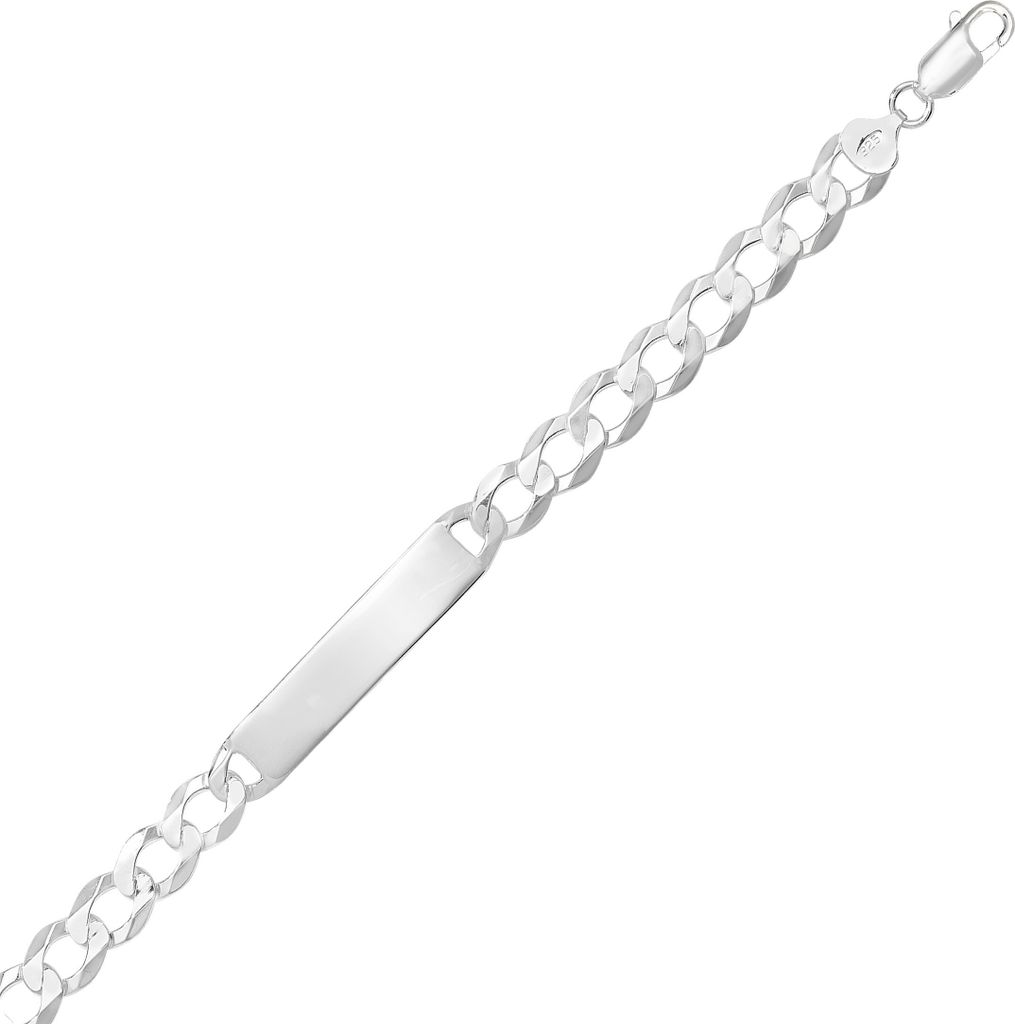 Klassisches 925 Sterling Silber Herren - Identifikationsarmband - 22cm*9mm, 18 Gramm; TRS24800