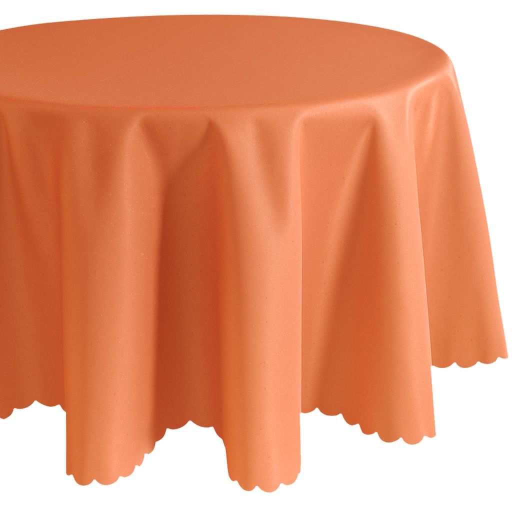 Tovaglia ovale 160 x 220 cm in arancione per tavolo da Immagine del prodotto 