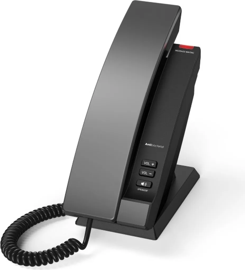 Téléphone IP Mural Snom HD100 Noir Idéal pour Bureaux et Hôtels Modernes