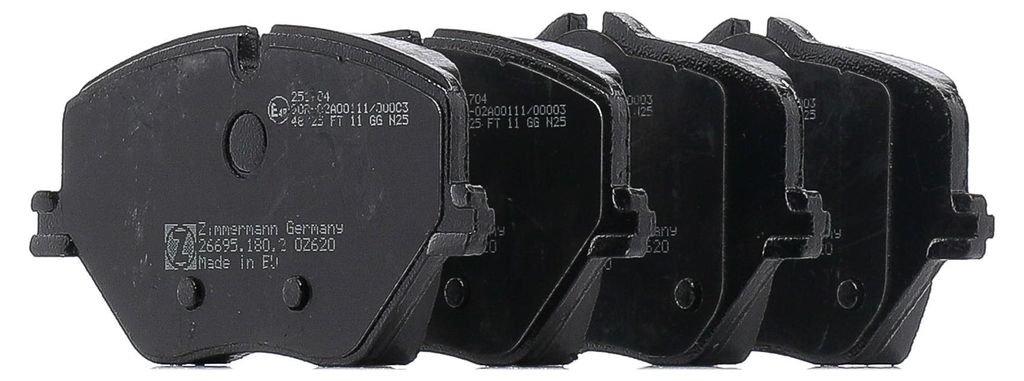 ZIMMERMANN 26695.180.2 Bremsbeläge Satz Vorne Bremsklötze für BMW X1 (U11) 2 Active Tourer (U06) X3 (G45) 1 Schrägheck (F70) 5 Limousine (G60)