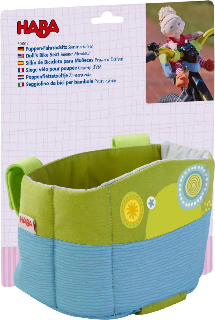 Porte-poupée pour vélo enfant Prairie d'été - Accessoire de cyclisme