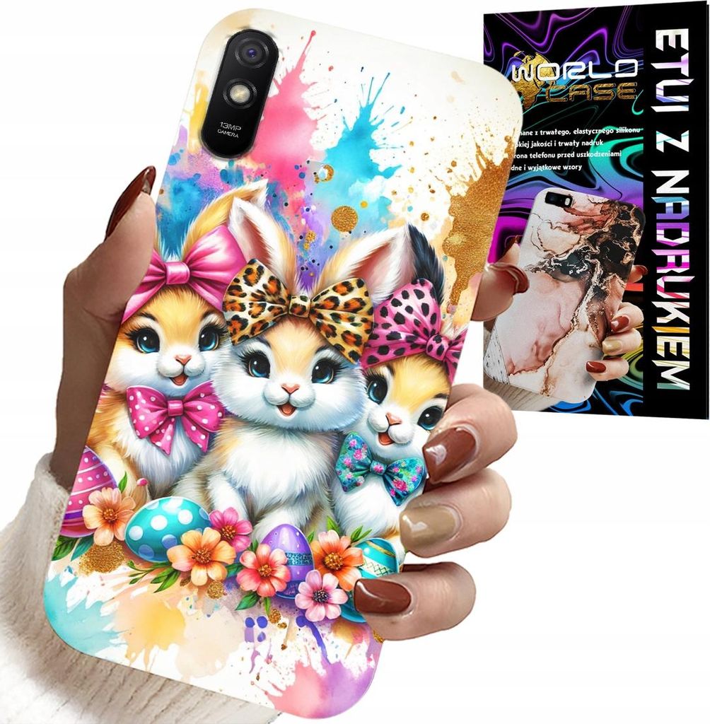 Hülle Für Xiaomi Redmi 9A - Hase, Weihnachten, Kaninchen, Ostern