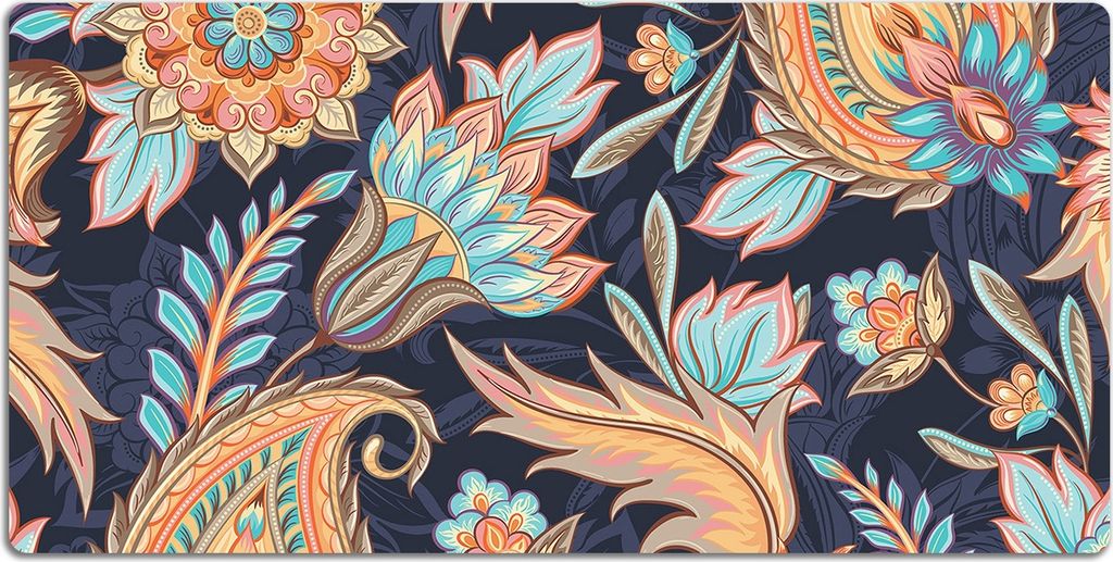 Schreibtischmatte Tischunterlage 120x60 cm Mauspad - Paisley