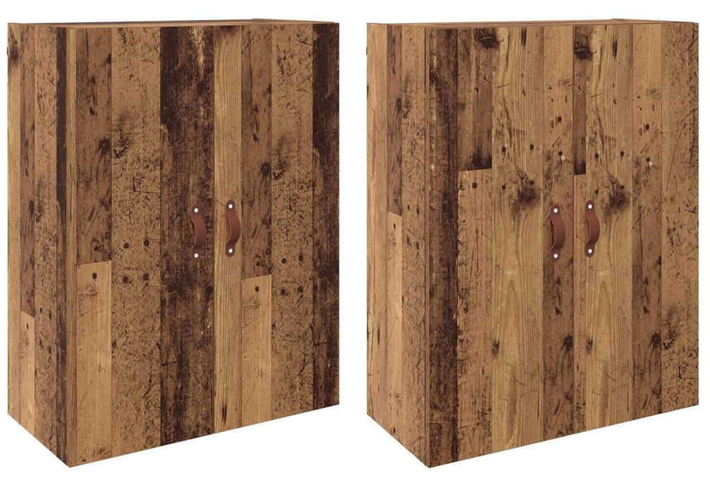 Wandschrank 2 pcs Altholz 69,5 x 34 x 90 cm Holzwerkstoff