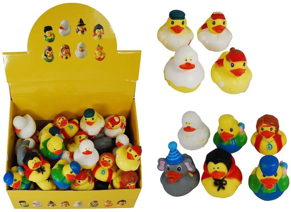 1 x Bade Ente, Badeente, Ente - Gummi - ca. 5cm, 1 aus ca. 10 Varianten