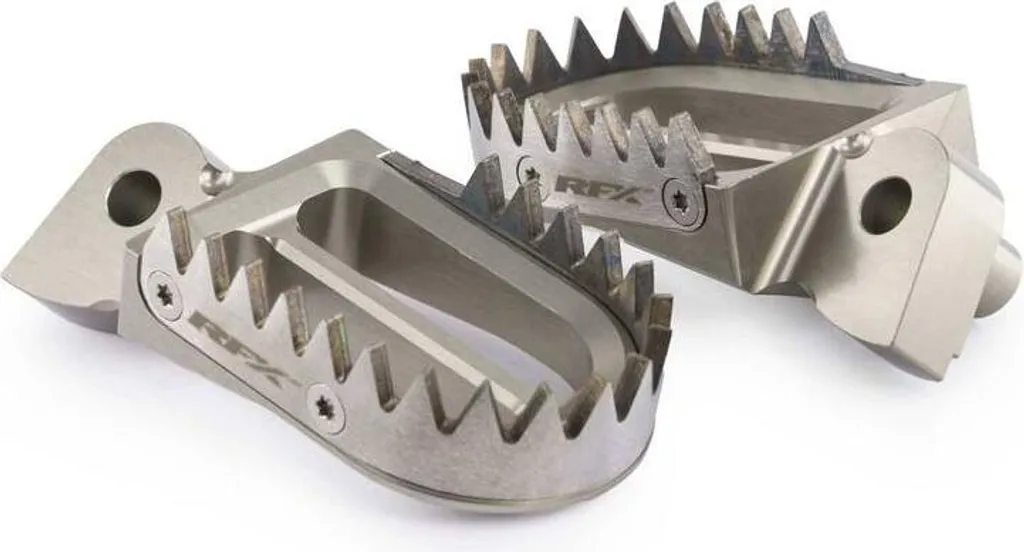 Repose-pieds RFX Pro Series en titane et aluminium pour motocross