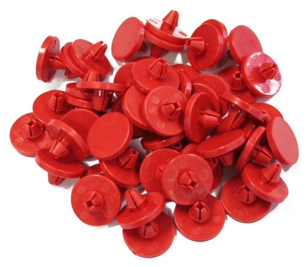 Nachrüst-Gummidämpfer für EICHNER-Kennzeichenverstärker, Rot, Verpackungseinheit: 1 P/50