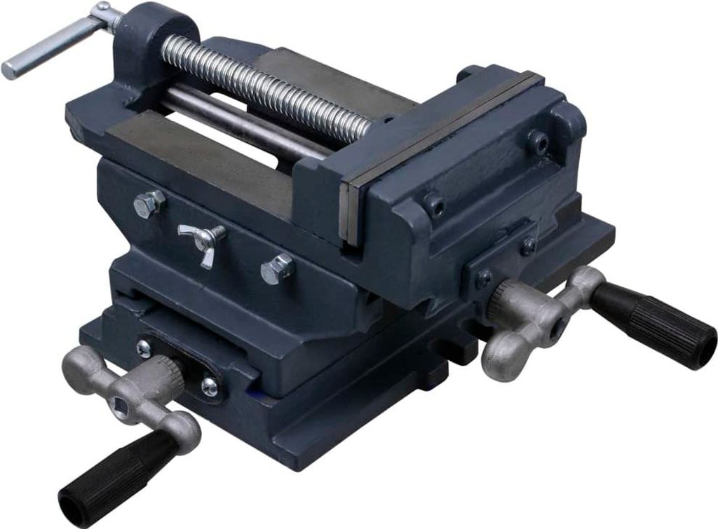 vidaXL Schraubstock Kreuztisch Handbetrieben 127 mm