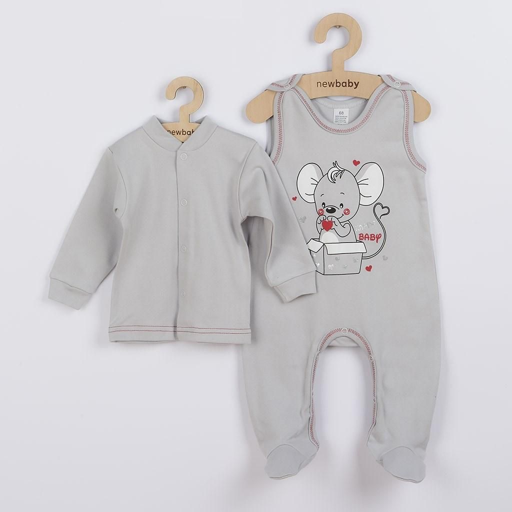 Neu Baby-Maus-Bausatz grau, Gr. 80 (9-12m) Produktbild 