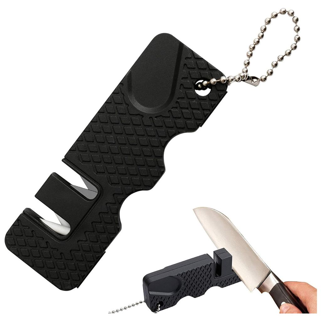 Taschenmesserschärfer, Kompakter Messerschärfer für Küche, Haushalt und Outdoor, schärft und poliert gerade Klingen, 9,2×3×1,3 cm