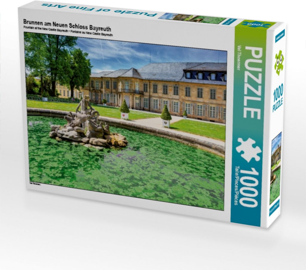 Calvendo Brunnen am Neuen Schloss Bayreuth 1000 Teile Puzzle quer 640x480mm, Thoermer Val; 7292102
