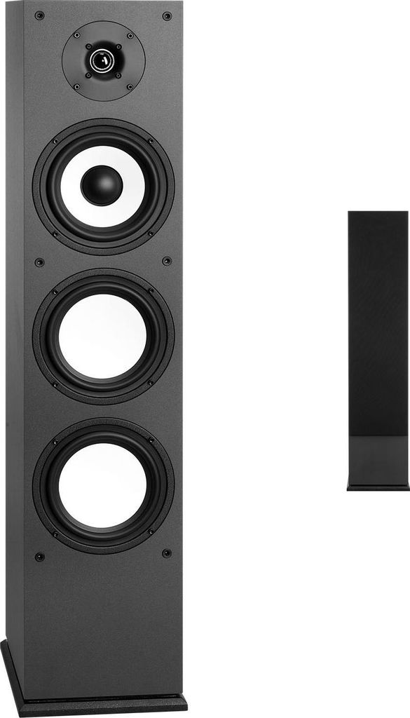 SucceBuy Standlautsprecher mit 2-Wege-System, 2,54 cm Hochtöner und 16,51 cm Tieftöner, 200 W maximale Leistung, Frequenzbereich von 70 Hz bis 20...