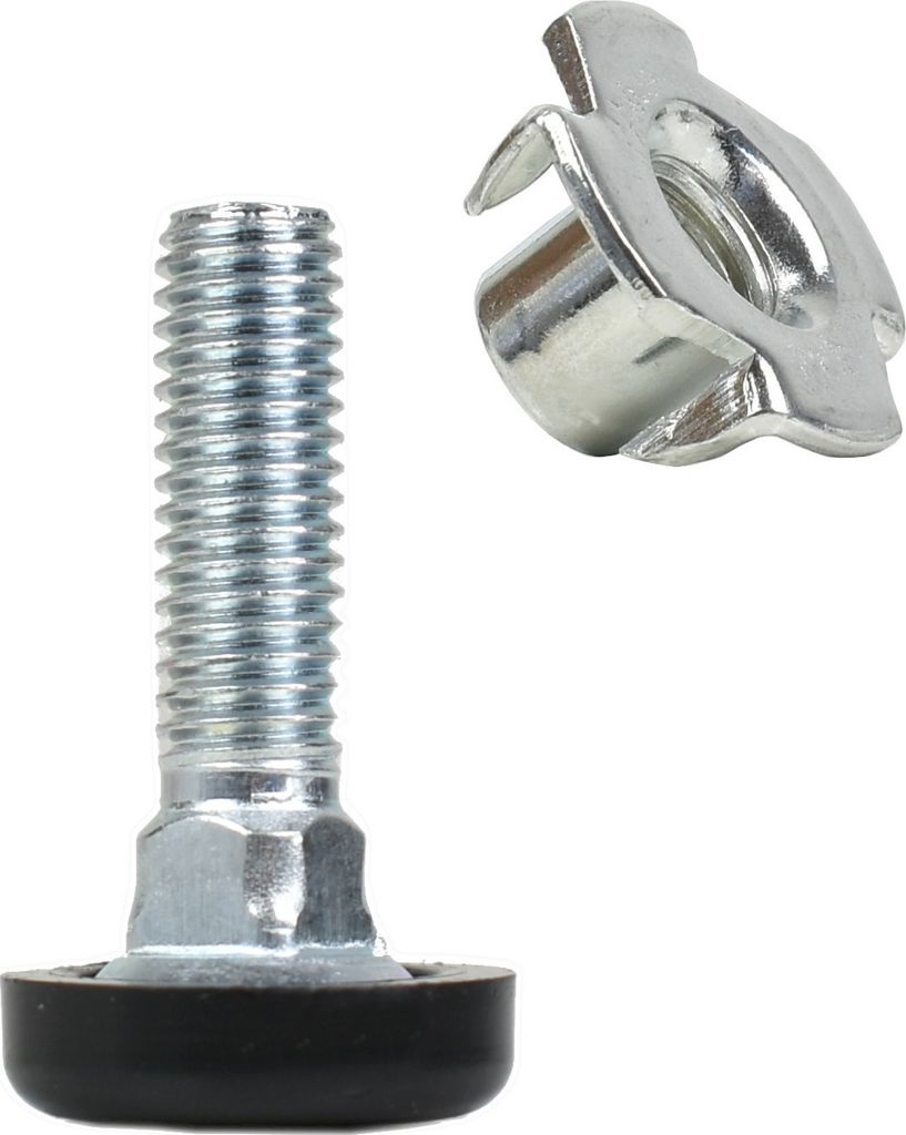 4x Stellfüße M8x30 – Höhenverstellbare Möbelfüße mit Einschlagmuttern