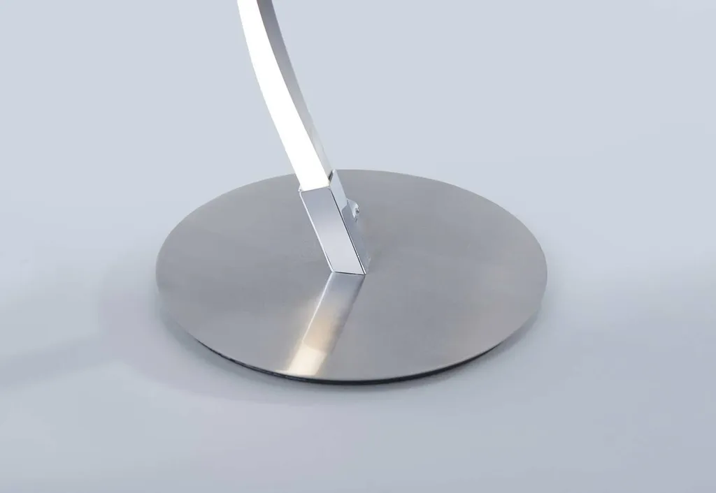 Lampadaire LED dimmable 136 cm avec bras courbé et lumière douce
