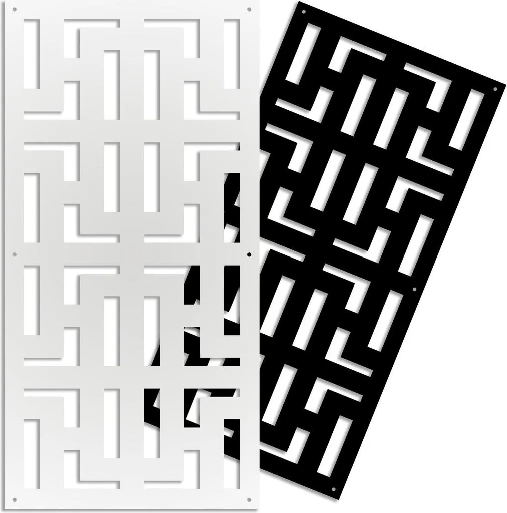 Pannello NO WAY PVC Bianco Traforato 73x148 cm - Divisorio Parasole
