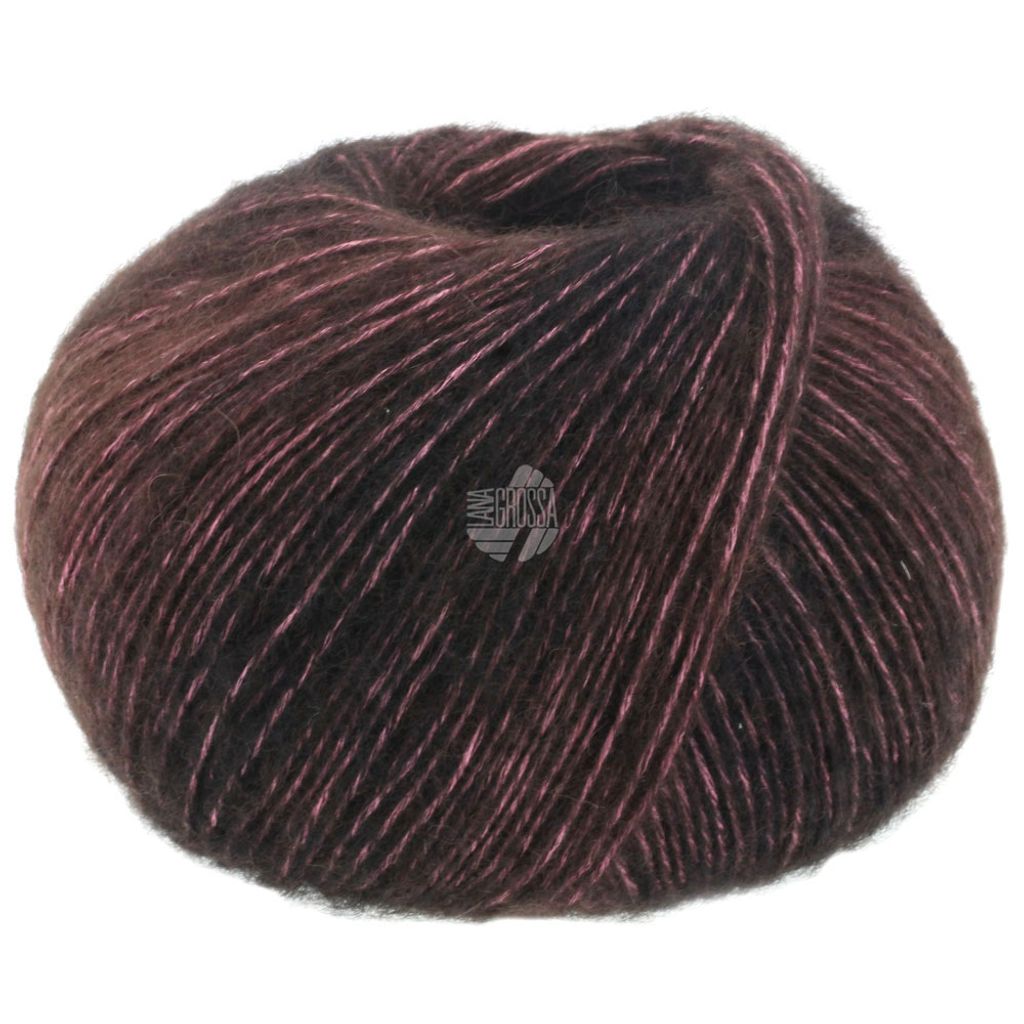 Lana Grossa Duetto Puno 104 Grau-/Schwarzbraun Produktbild 