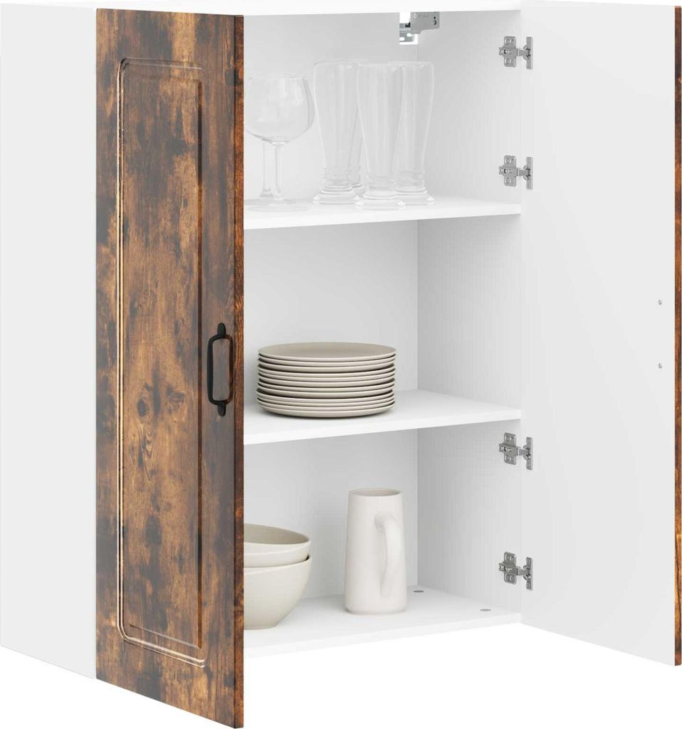 Stabli Küchenschrank Kalmar Geräucherte Eiche 80 x 31 x 100cm - DE788179 - Küchenschränke