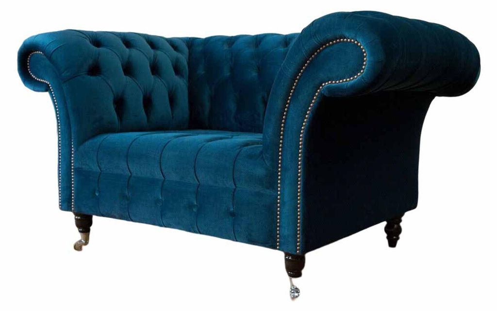 Luxus Sessel Design Relax Club Lounge Einsitzer Polster Stoff Neu