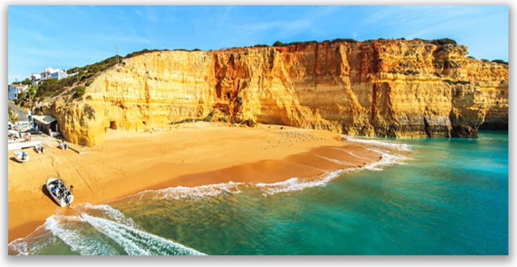 Tulup Leinwand-Bilder 120x60 Wandbild Canvas Kunstdruck Bucht Landschaft