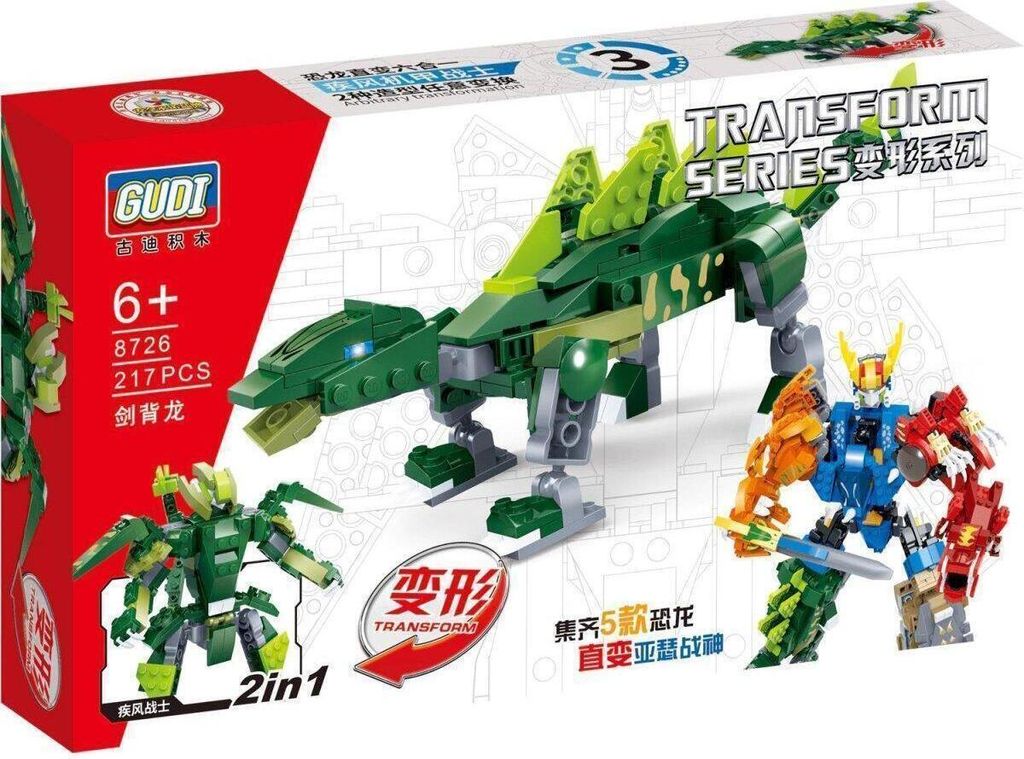 Mecha-Dino Stegosaurus Bausatz, Transformierbarer Roboter