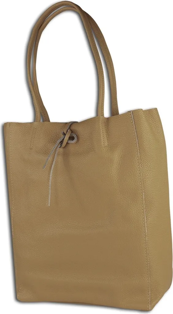 Toscanto OTT112SC Borsa da Lavoro in Pelle Marrone/Beige per Donna