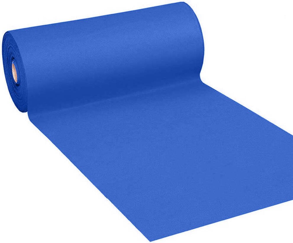 Blau Volturno H 1 x 30 m Indoor Outdoor Läufer Teppich